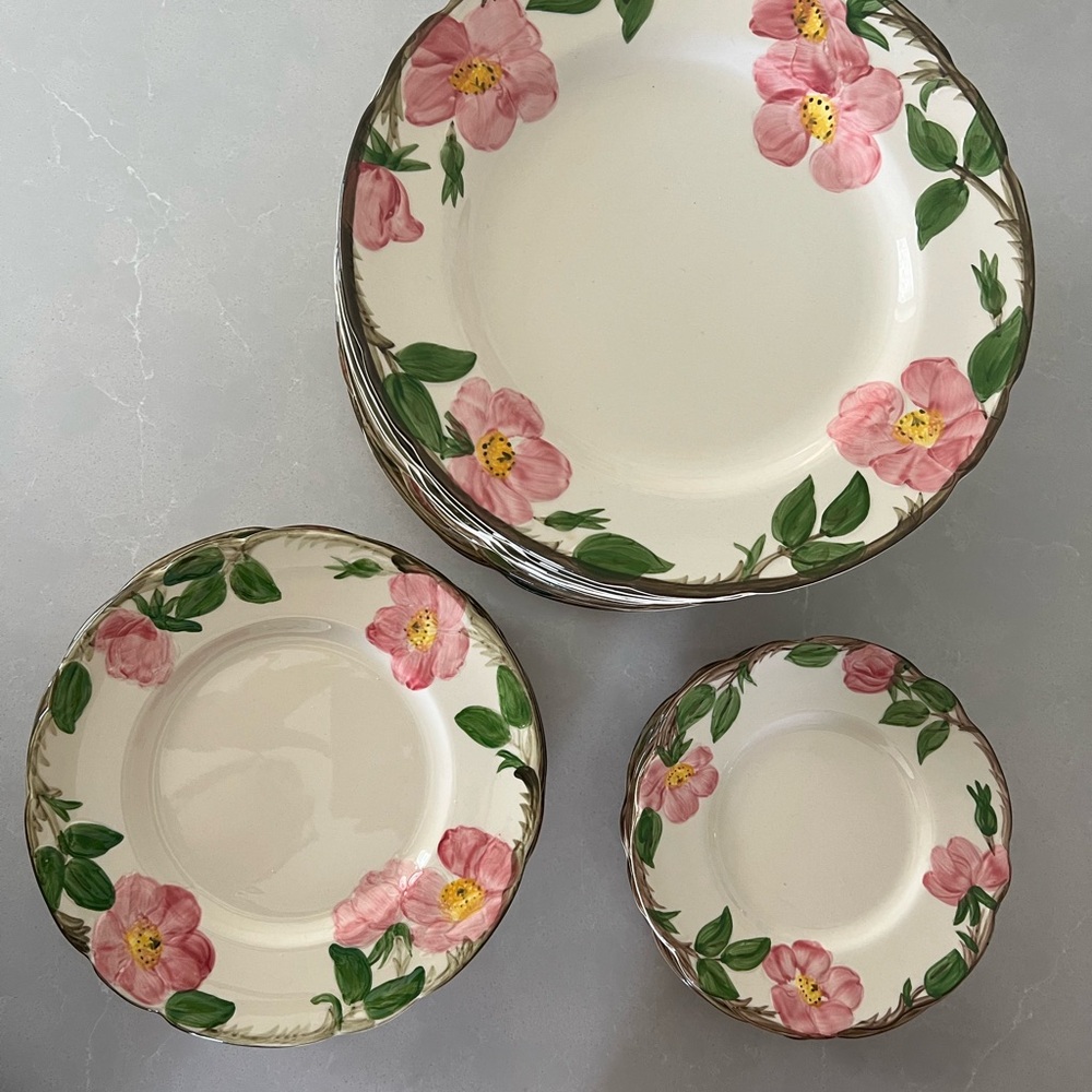 Desert Rose Franciscan plates